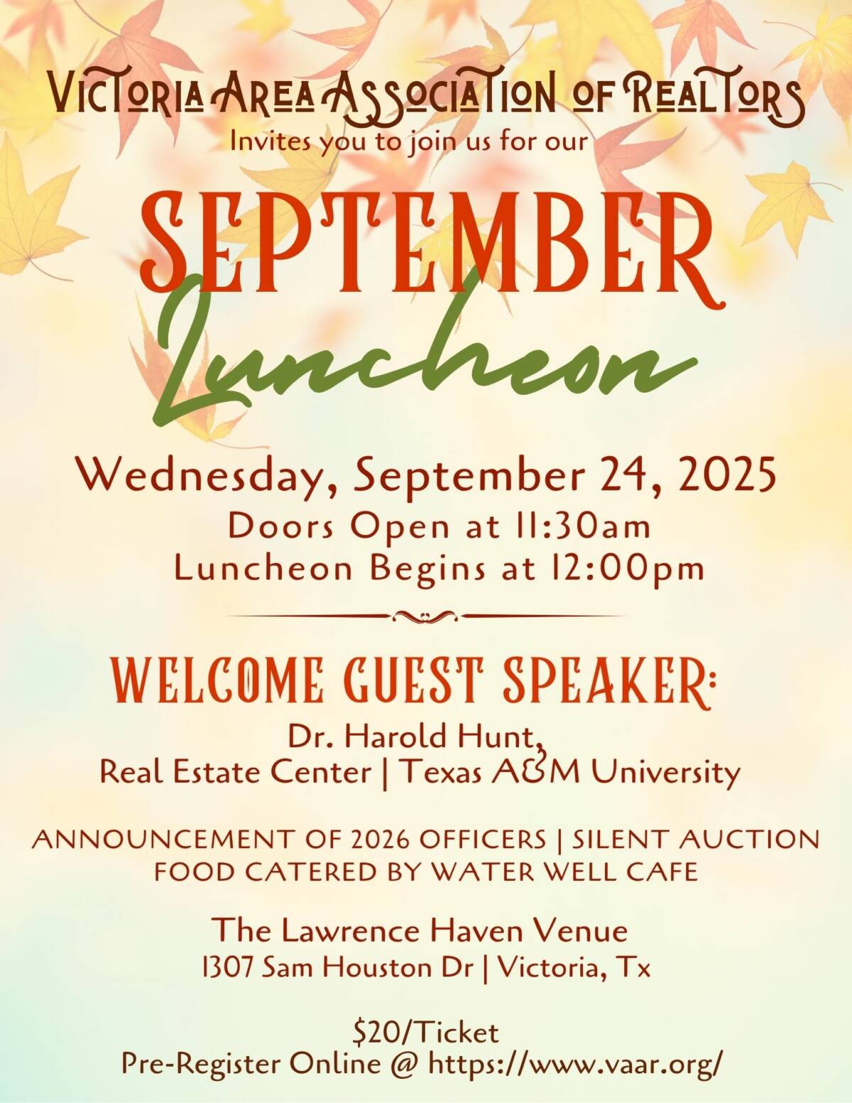 September Luncheon Flyer